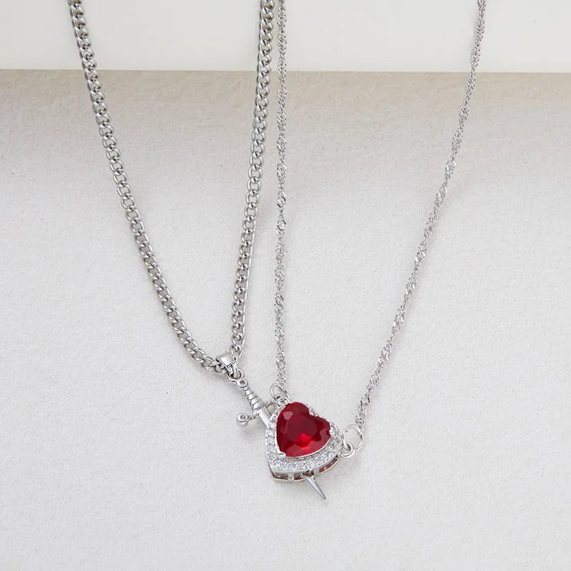 Heart and Sword Necklace 💘