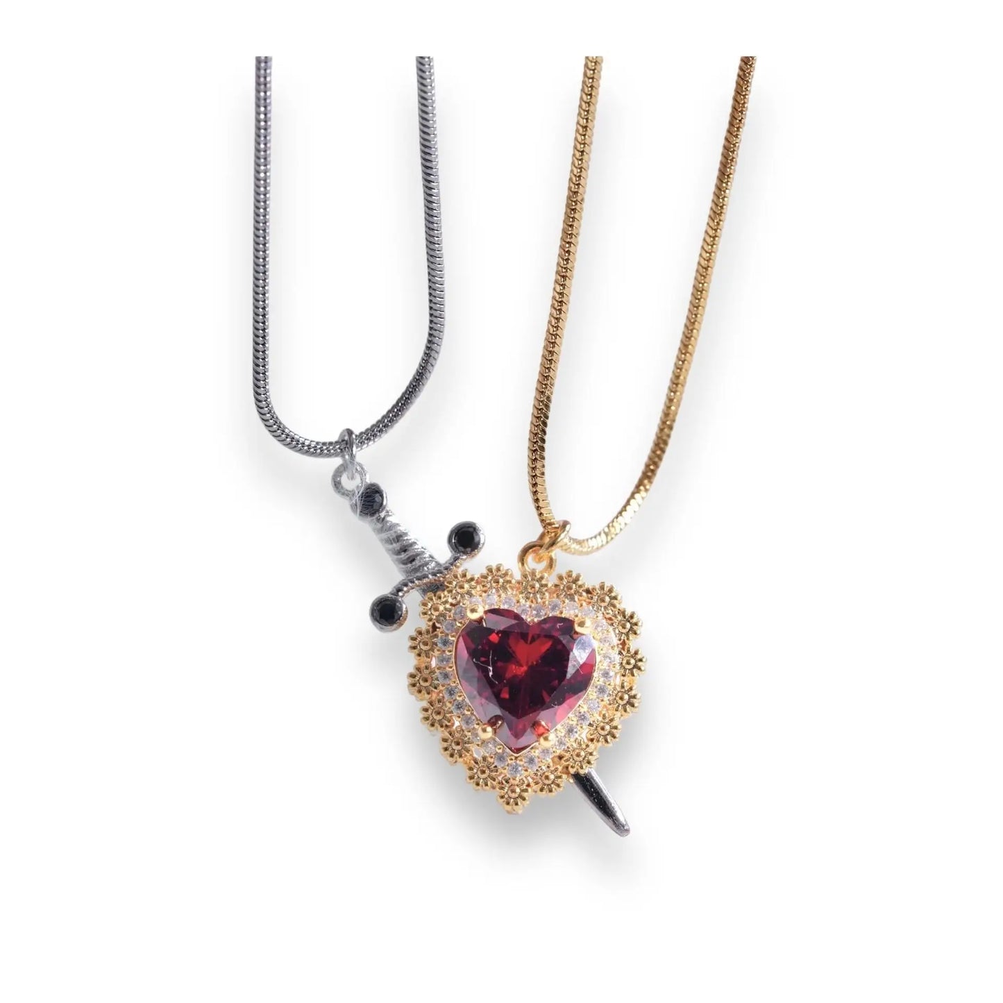 Heart and Sword Necklace 💘